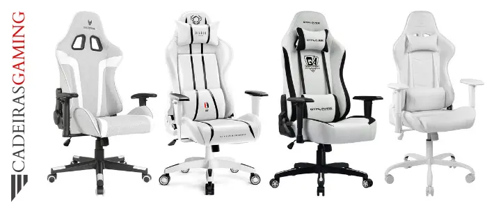As melhores cadeiras de jogo brancas - Os modelos com a melhor relação qualidade-preço